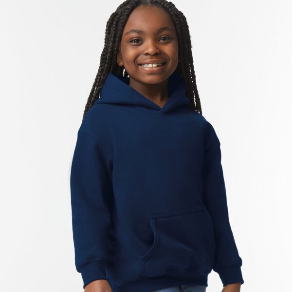 HEAVY Blend™ youth hooded sweatshirt. Thumbnail